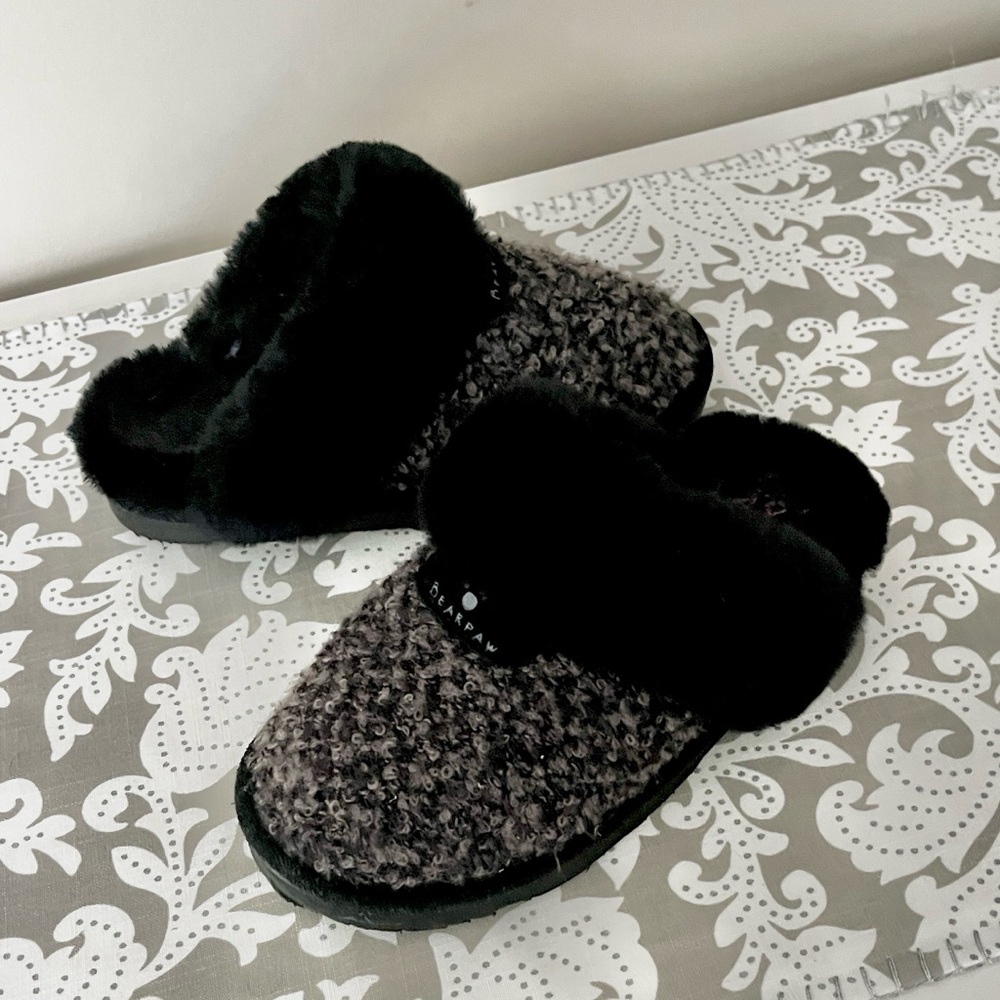 BearPaw Sheepskin Scuff Slippers